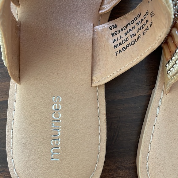Maurice’s beaded sandals, size 9. Never worn! - Picture 3 of 5